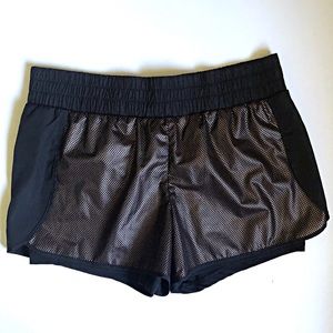Demi Lovato for Fabletics Metallic Mesh Shorts | M